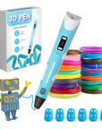 3D Pen Starterspakket - Gerecycled Filament - 10 Kleuren