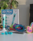 3D Pen Starterspakket - Gerecycled Filament - 10 Kleuren